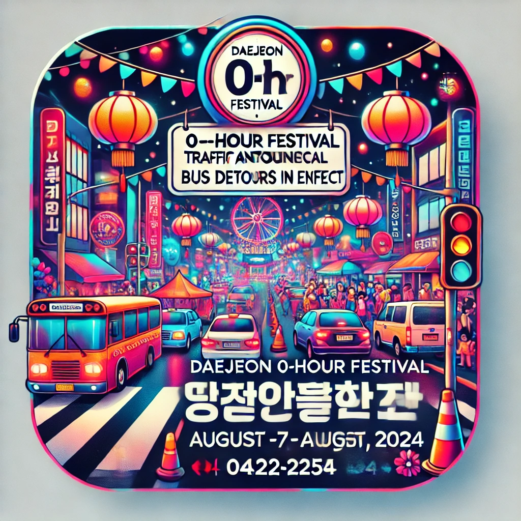 대전 0시 축제 기간 버스 노선