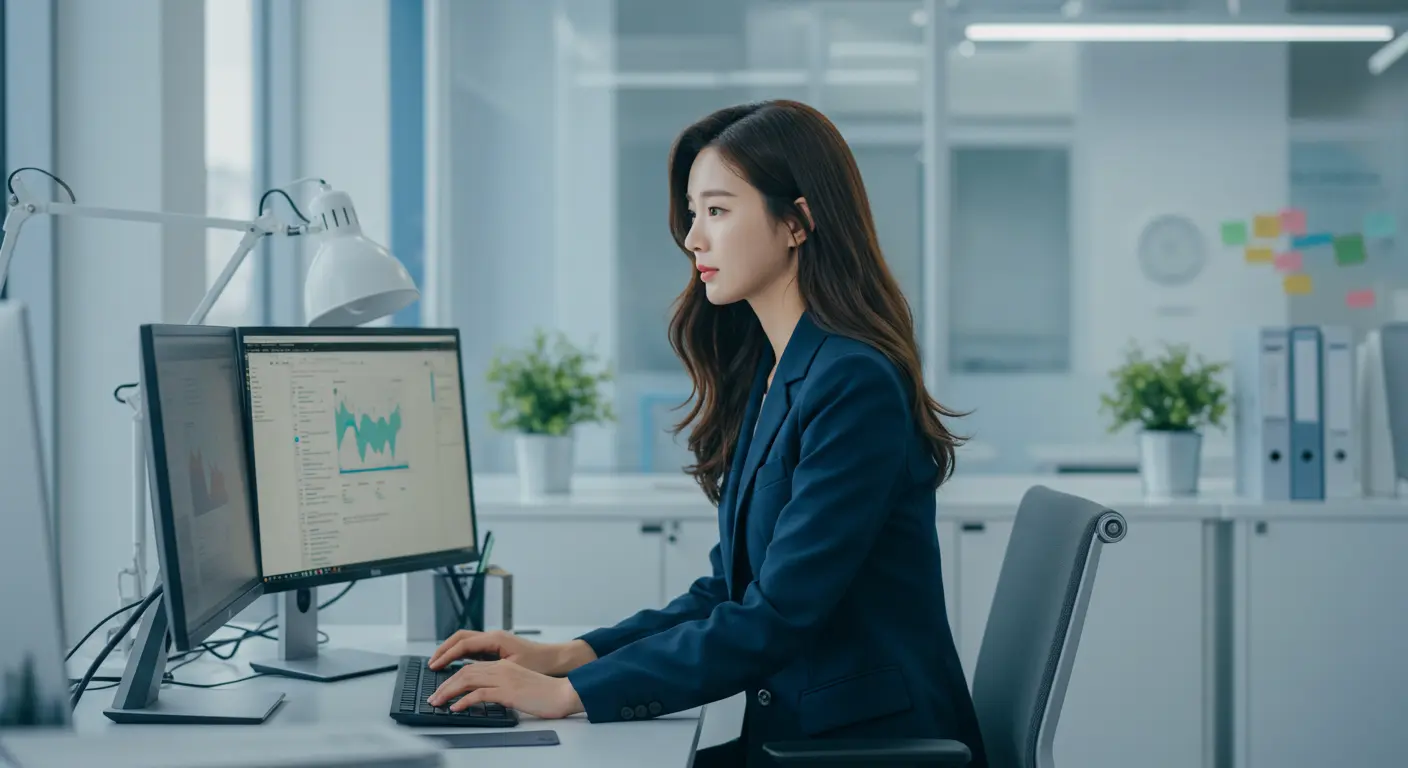 삼성 모니모 영어 하루 1 문장 복습 ‘I work for Google.